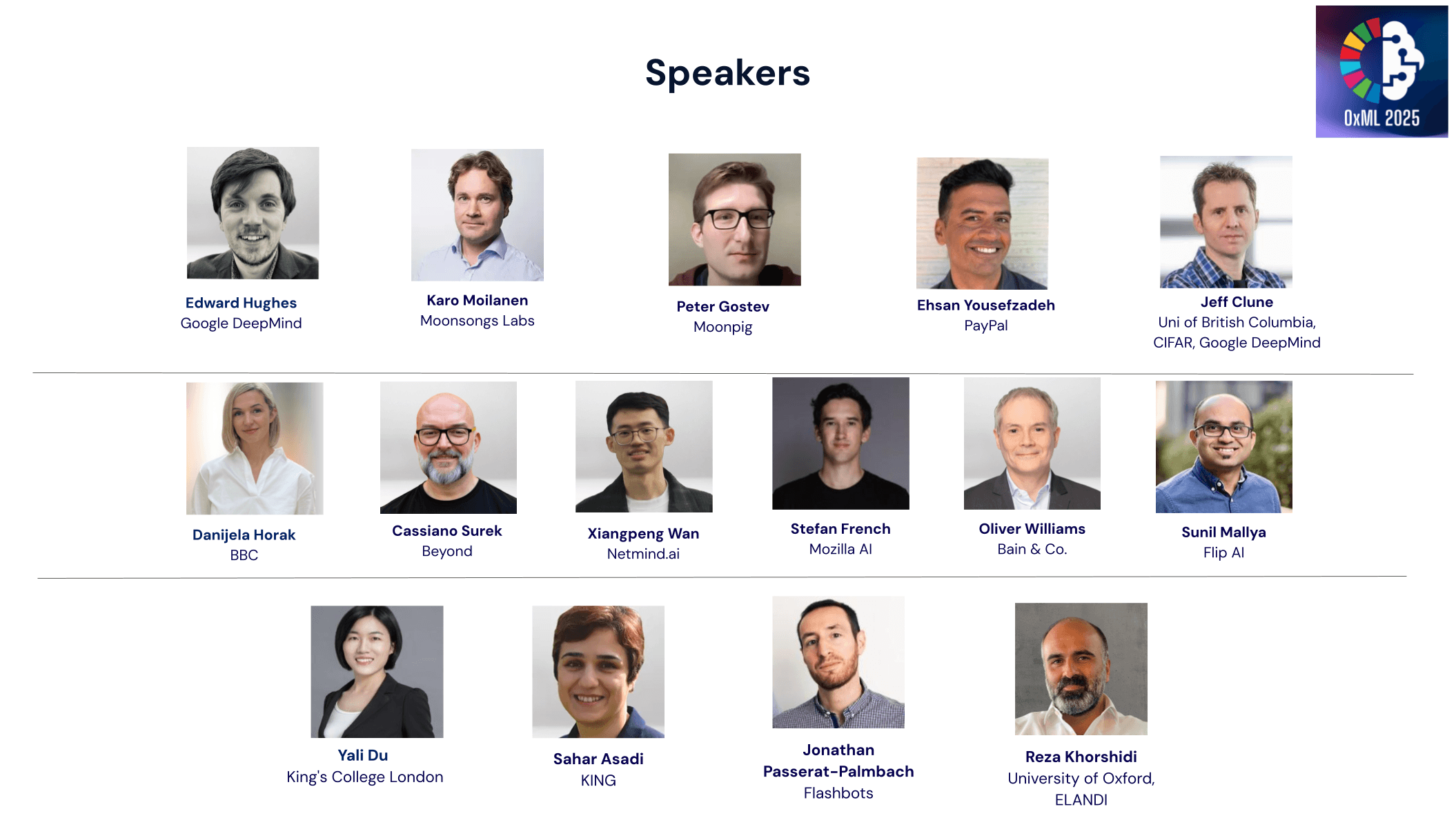 MLx Generative AI speakers